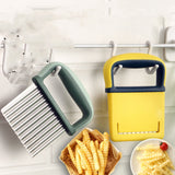 Cheﬁora™ Diced Potato Crinkle Cutter – Wolf Tooth Knife for Wavy Slices & Vegetables