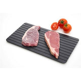 Cheﬁora™ Fast Defrosting Tray – Quick Thaw Aluminum Plate for Safe & Natural Food Defrosting