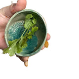 Cheﬁora™ High-Quality Pottery Herb Stripper Bowl – Modern Design, Functional Performance