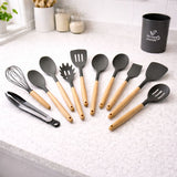 Chefiora™ Silicone Kitchenware Cooking Utensils Set – Heat-Resistant, Non-Stick, Durable & Ergonomic Kitchen Tools