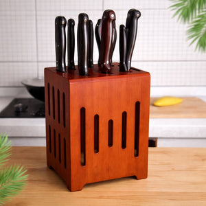 Chefiore™ Wall-Mounted Ventilated Kitchen Knife Holder – Space-Saving & Hygienic Knife Organizer