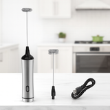 Cheﬁora™ Handheld Electric Milk Frother – Easy, Quick & Professional Foam Maker for Coffee and Drinks